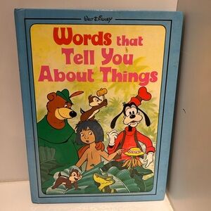 Vintage disney “words that tell you about things” book